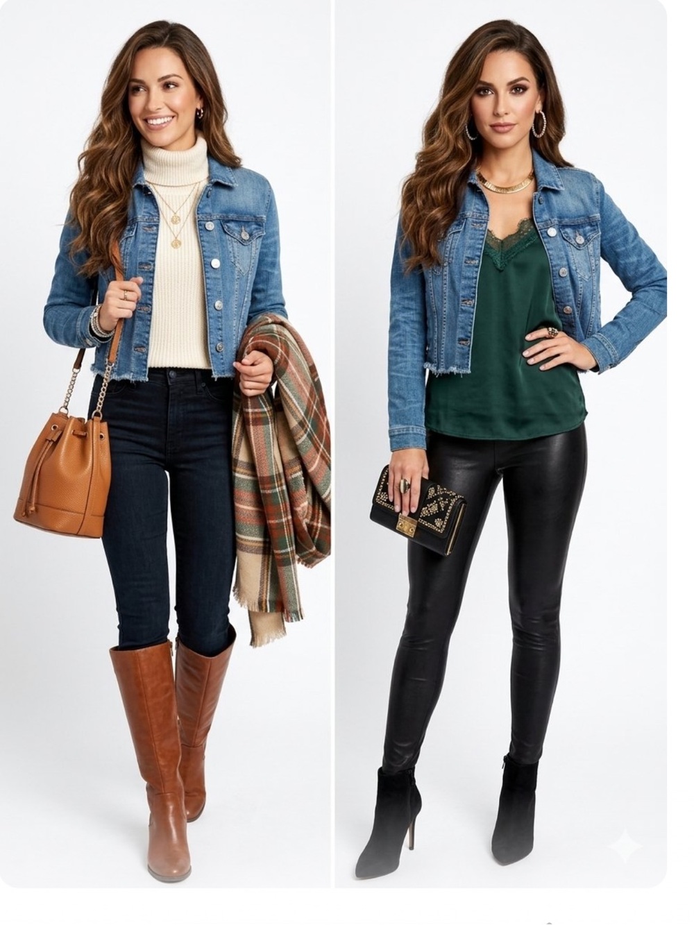 Garage Light Blue Denim Cropped Jacket Frayed Hem